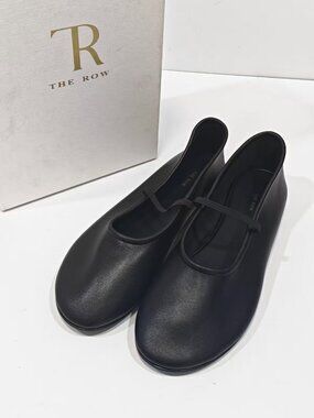 The Row Women's Black Ballet Flats